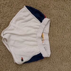 Aviator Nation White and Blue Women's Shorts